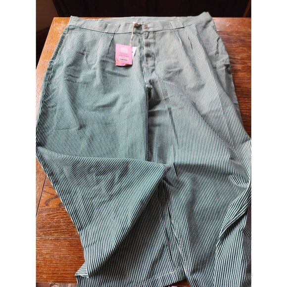 NWT Lucy&Yak Addison - Tapered Twill Jeans in Aspen Stripe sz 50R - Picture 2 of 7